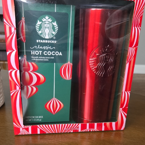 Starbucks Other - Starbucks Red Tumbler and Hot Cocoa Gift Set